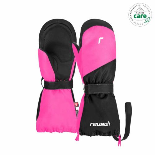 Reusch Lucky R-TEX XT Mitten Kinder Skihandschuh - blk/pink glo (Grösse: I) von Reusch