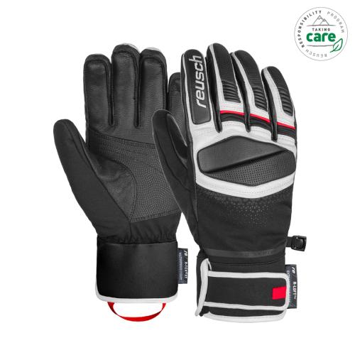 Reusch Mastery Skihandschuh - blk/wht/fire red (Grösse: 8) von Reusch