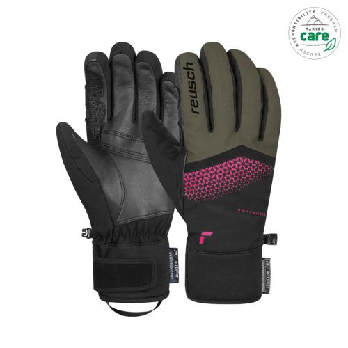 Reusch Micky R-TEX® XT - bu.olive/pink glo (Grösse: 7) von Reusch