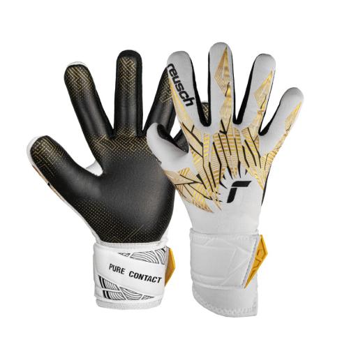 Reusch Pure Contact Gold - white/gold/black (Grösse: 5) von Reusch