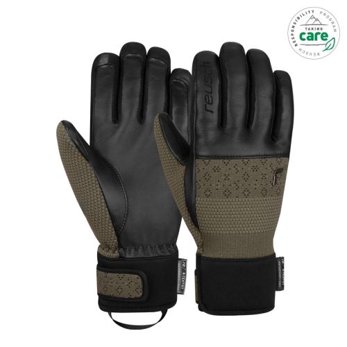 Reusch Re:Knit Elisabeth R-Tex - burnt olive/black (Grösse: 7) von Reusch