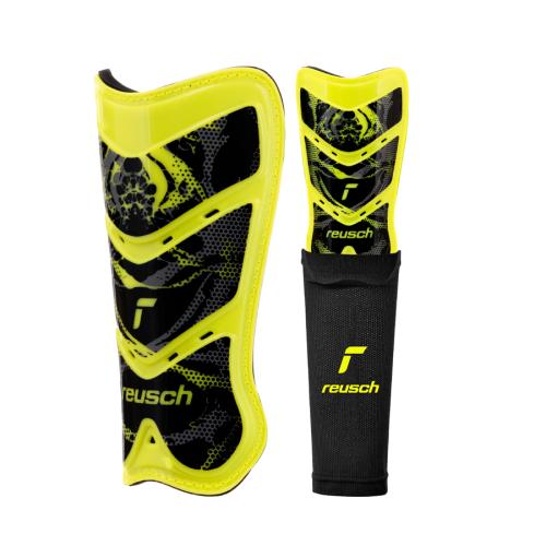 Reusch Shinguard Attrakt - safe.yellow/black (Grösse: L) von Reusch