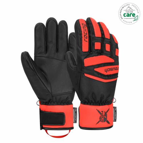 Reusch Worldcup Warrior Prime R-TEX® XT Skihandschuh - black/ fluo red (Grösse: 9.5) von Reusch