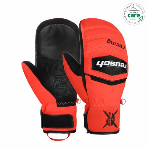 Reusch Worldcup Warrior R-TEX XT Mitten Skihandschuh - black/ fluo red (Grösse: 7.5) von Reusch