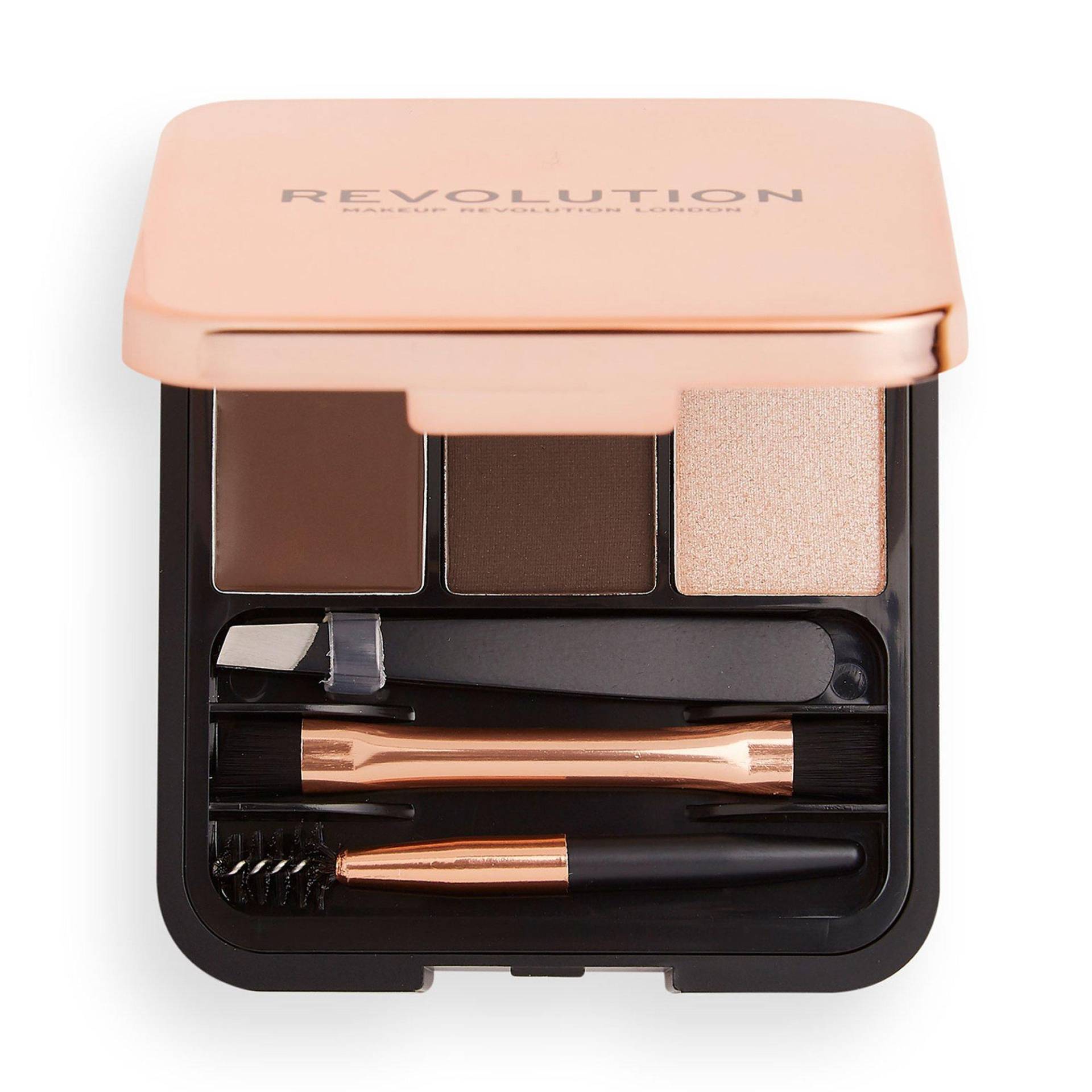 Brow Sculpt Kit Damen Dark Brown 2.2g von Revolution