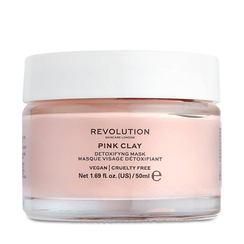 Pink Clay Detoxifying Face Mask Damen Pink 50ml von Revolution