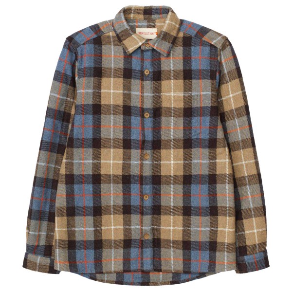 Revolution - Casual Overshirt Checked - Hemd Gr L grau von Revolution