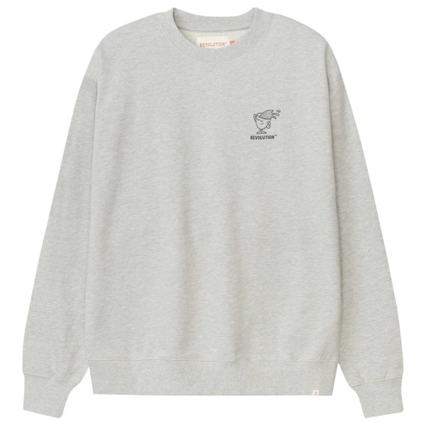 Revolution - Printed Crewneck - Pullover Gr L grau von Revolution