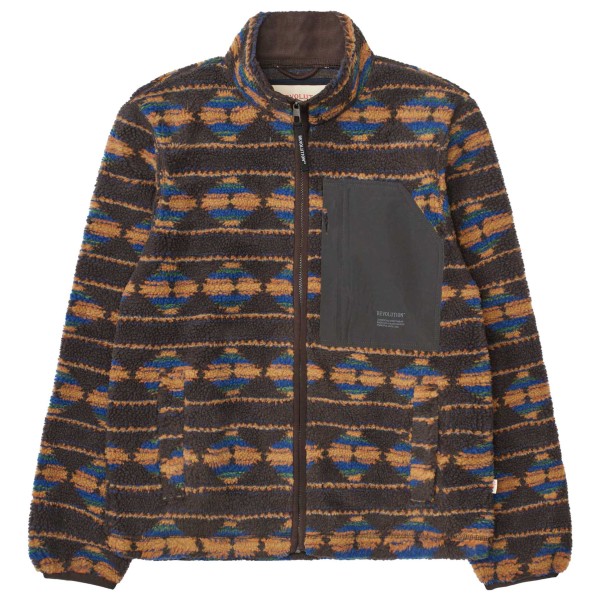 Revolution - Printed Pocket Teddy - Fleecejacke Gr XL braun von Revolution