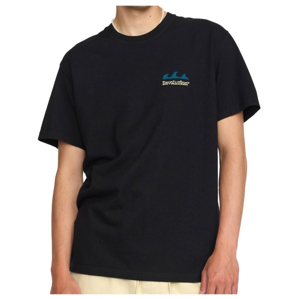Revolution - Printed T-Shirt Waves - T-Shirt Gr L;M;S;XL;XXL schwarz;weiß Revolution - Printed T-Shirt Waves - T-Shirt Gr L;M;S;XL;XXL schwarz;weiß von Revolution