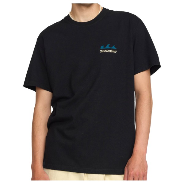 Revolution - Printed T-Shirt Waves - T-Shirt Gr L schwarz von Revolution