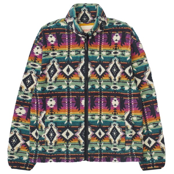 Revolution - Short Printed Fleece Jacket with High Collar - Fleecejacke Gr L bunt von Revolution