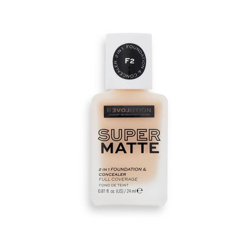 Revolution - Supermatte Foundation, Relove Foundation F2, 24 ml, F von Revolution