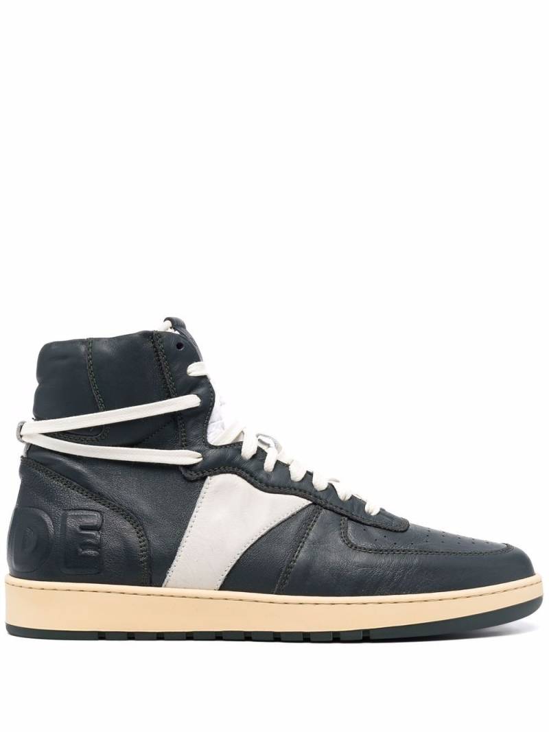 RHUDE BBall high-top sneakers - Green von RHUDE