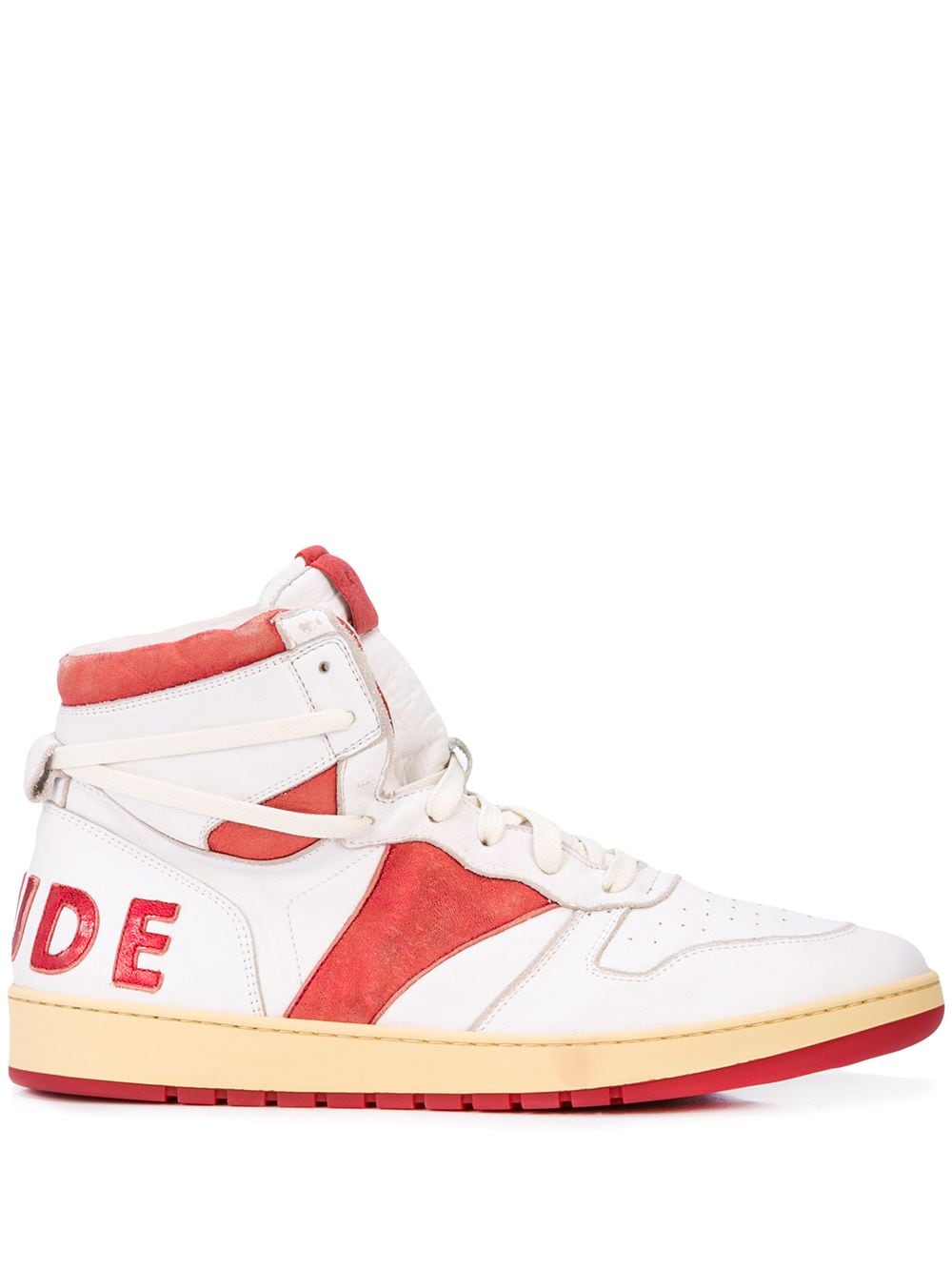 RHUDE Bball Hi-top sneakers - White von RHUDE