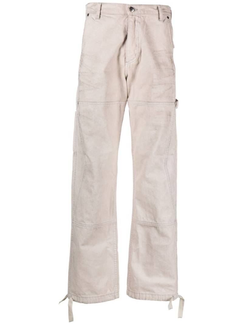 RHUDE Chevron painter pants - Neutrals von RHUDE