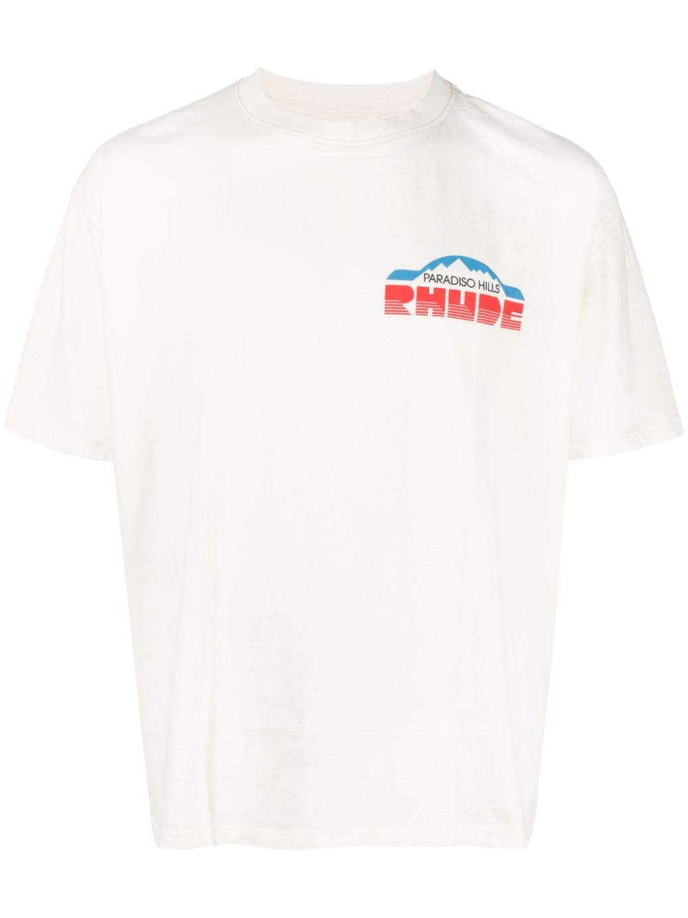 RHUDE Paradiso Rally cotton T-shirt - White von RHUDE