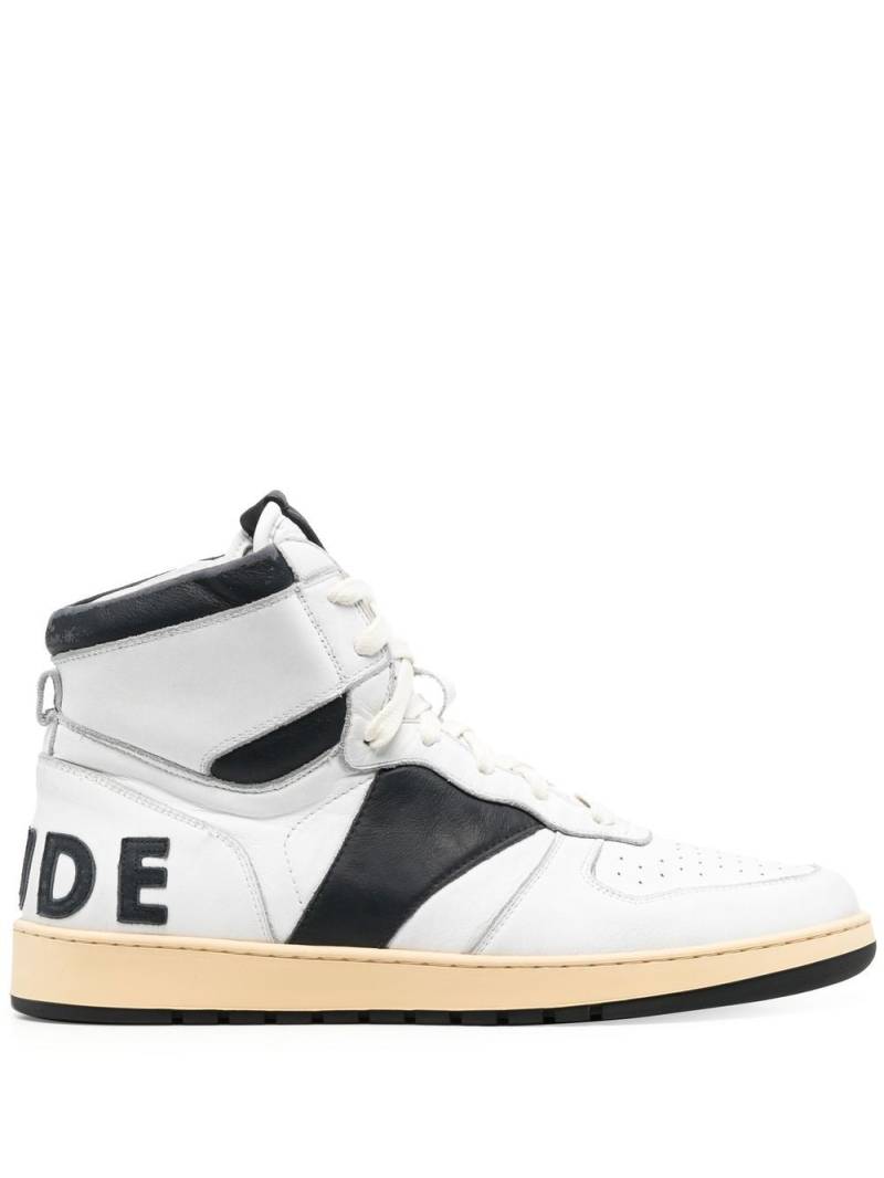 RHUDE Rhecess Smooth high-top sneakers - White von RHUDE