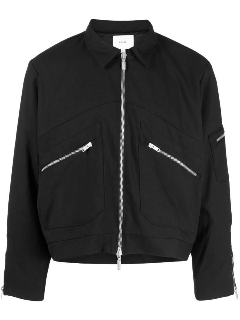 RHUDE Sambac bomber jacket - Black von RHUDE