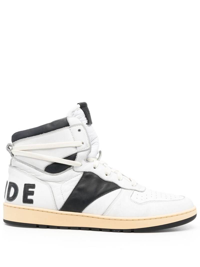 RHUDE colour-block high-top sneakers - White von RHUDE