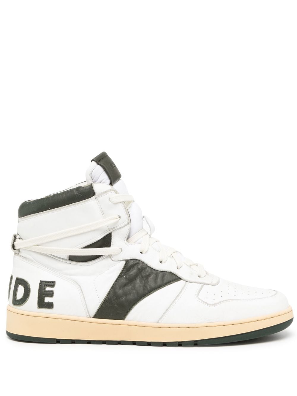 RHUDE logo high-top sneakers - White von RHUDE