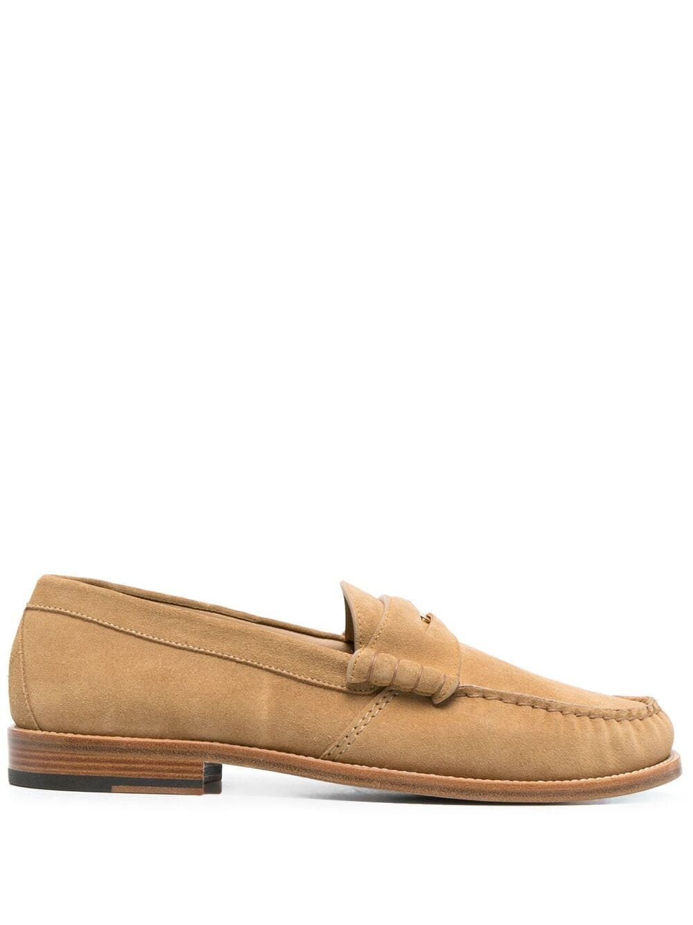 RHUDE strap-detail suede loafers - Neutrals von RHUDE