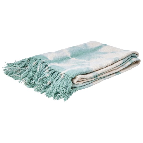 Rice - Cotton Slub Tie & Dye Throw - Decke Gr 125 x 150 cm grau;rosa von Rice