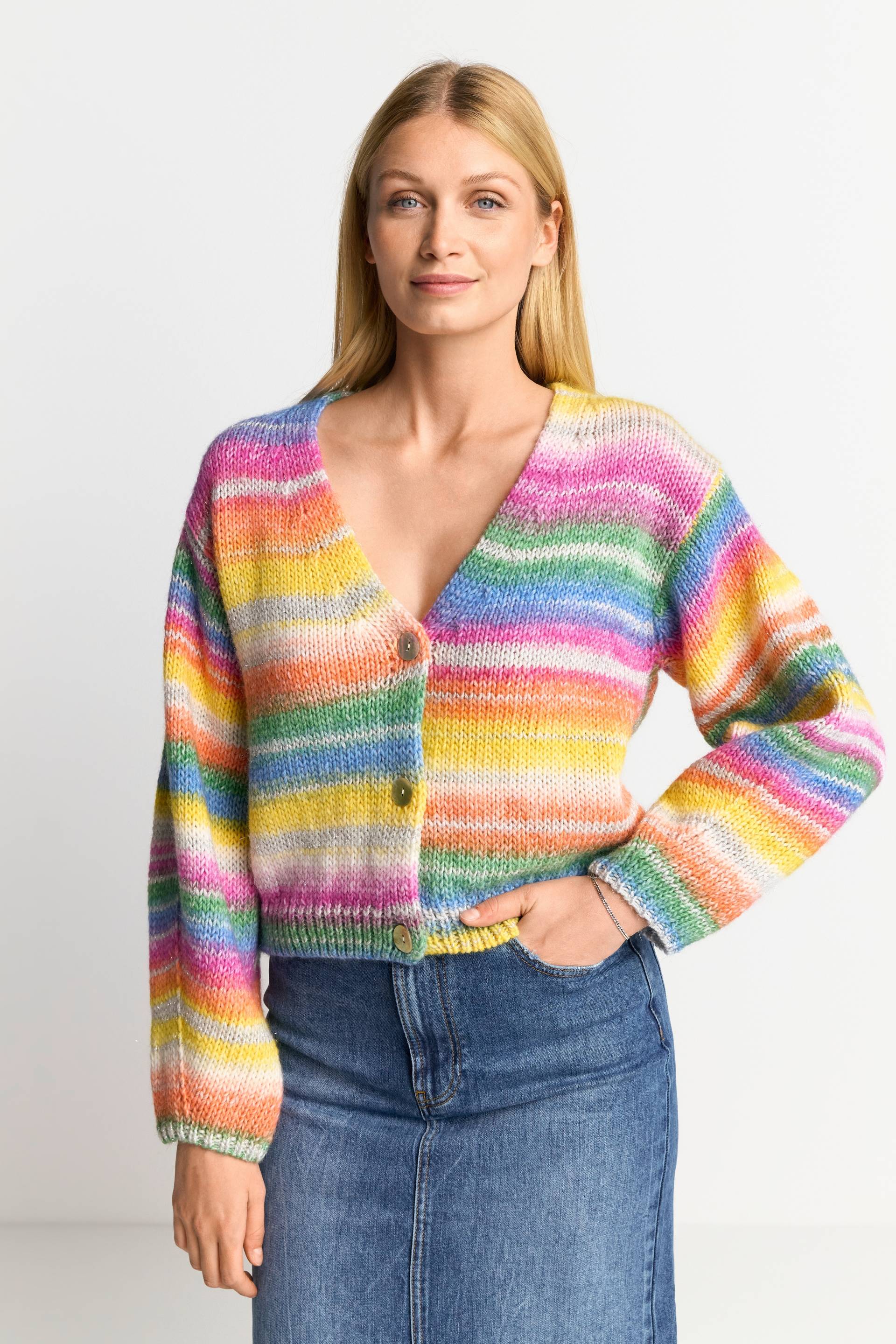 Rich & Royal Cardigan, Mit auffälligen Streifenmuster Rich & Royal Cardigan, Mit auffälligen Streifenmuster von Rich & Royal