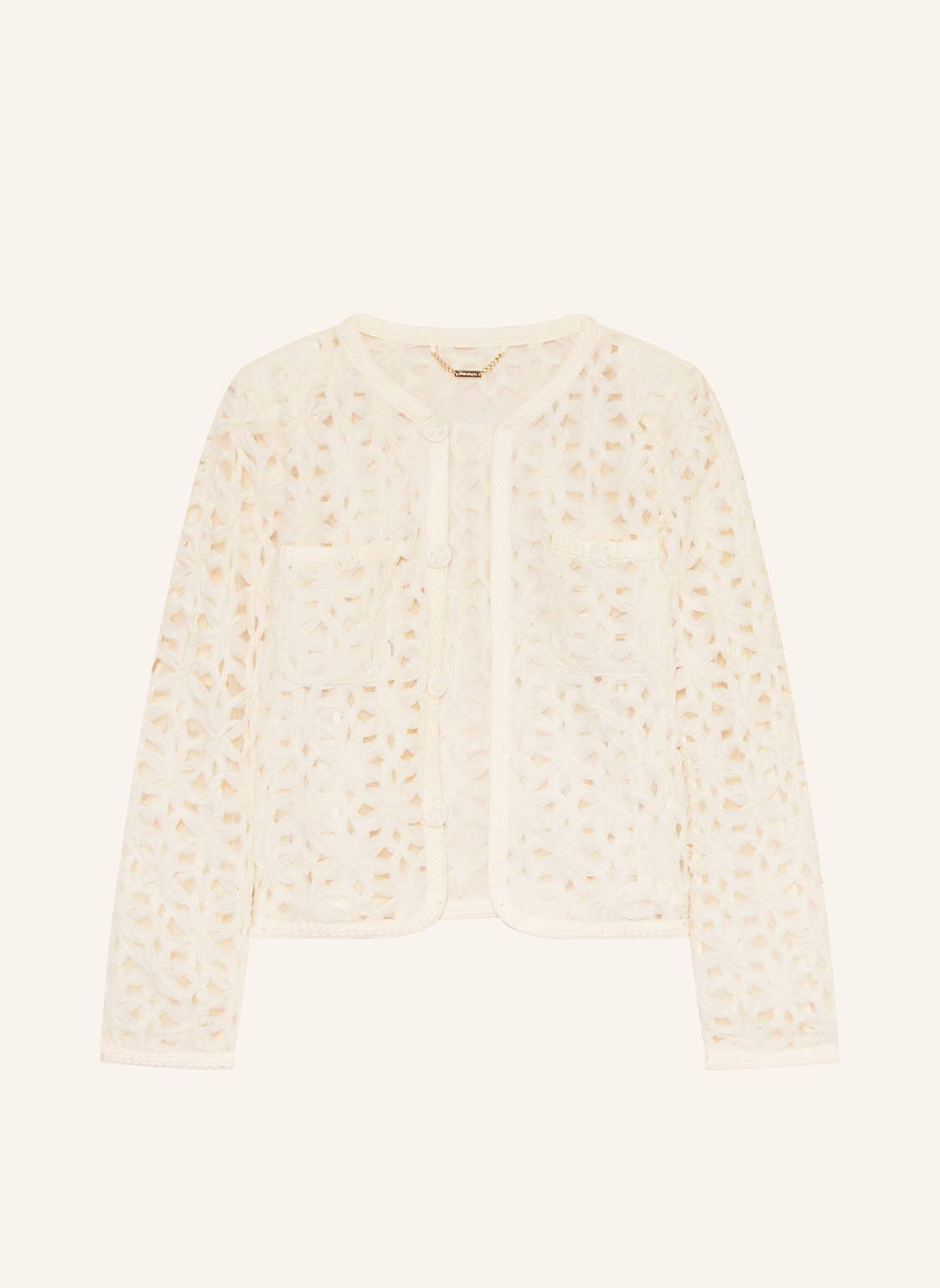 Rich & Royal Jacke Aus Mesh weiss von Rich & Royal