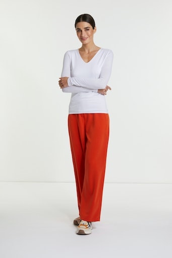 Rich & Royal Langarmshirt, mit femininen V-Neck Rich & Royal Langarmshirt, mit femininen V-Neck von Rich & Royal