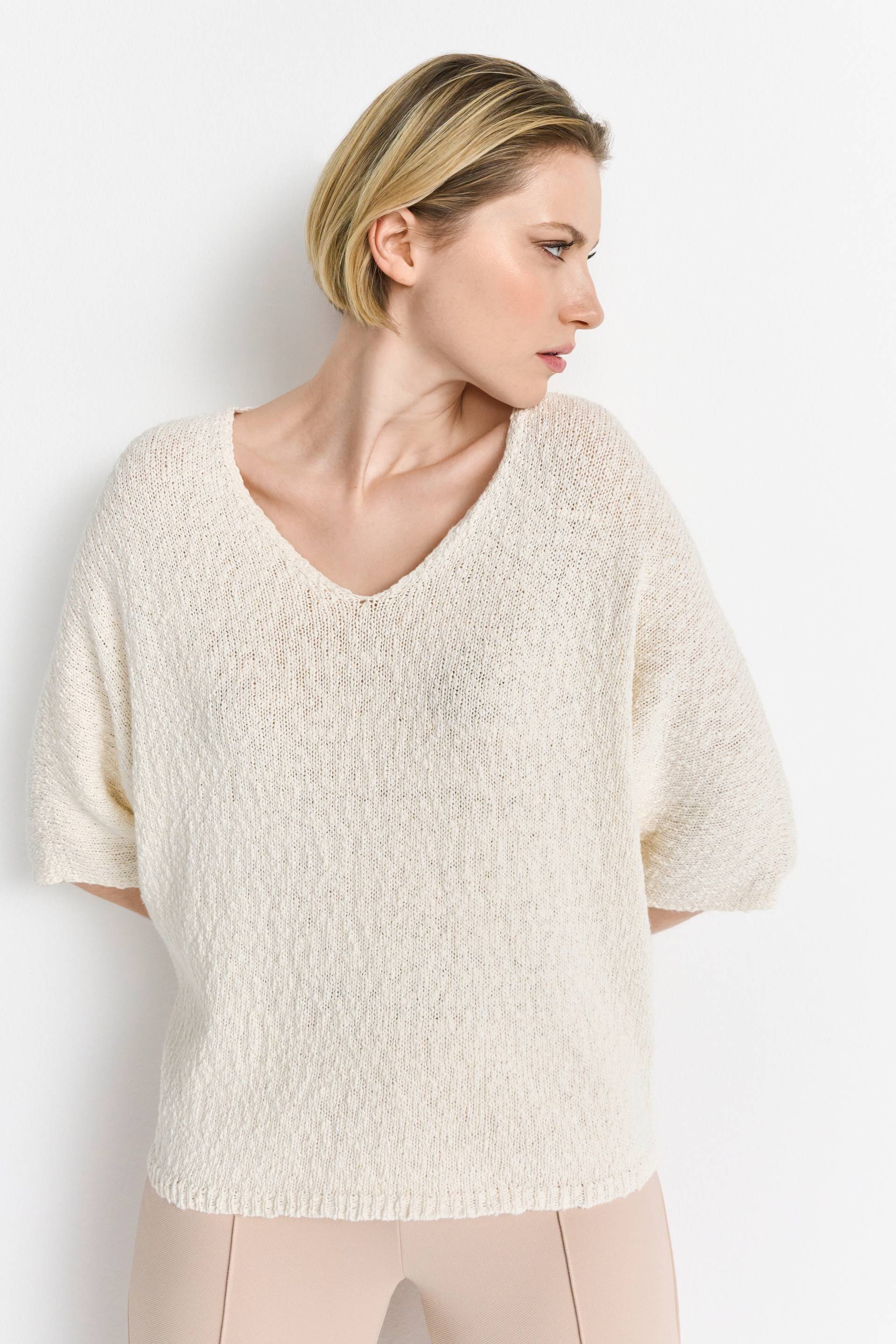 Rich & Royal Strickpullover, Mit V-Ausschnitt Rich & Royal Strickpullover, Mit V-Ausschnitt von Rich & Royal