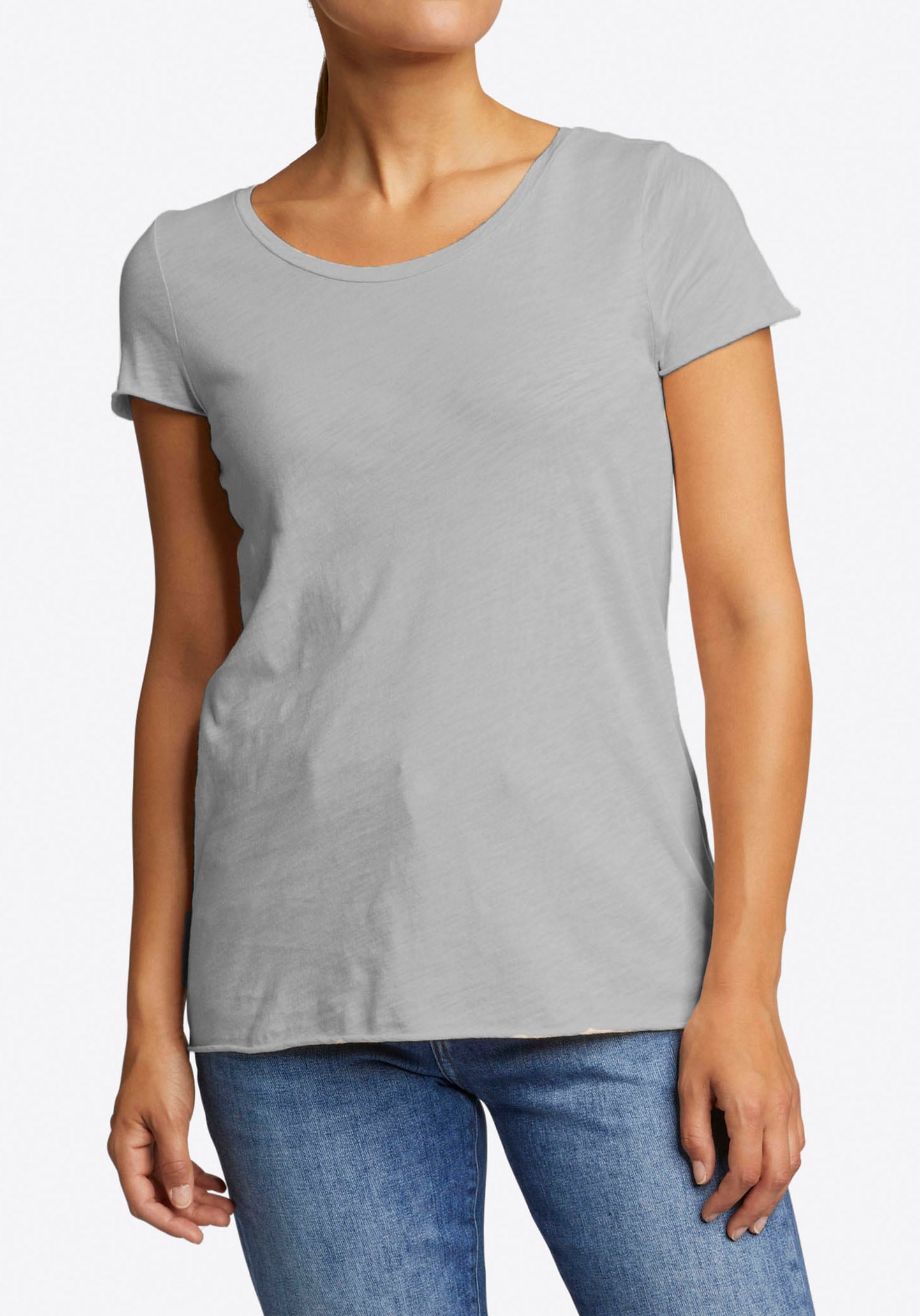 Rich & Royal T-Shirt, in femininer Basic-Form Rich & Royal T-Shirt, in femininer Basic-Form von Rich & Royal
