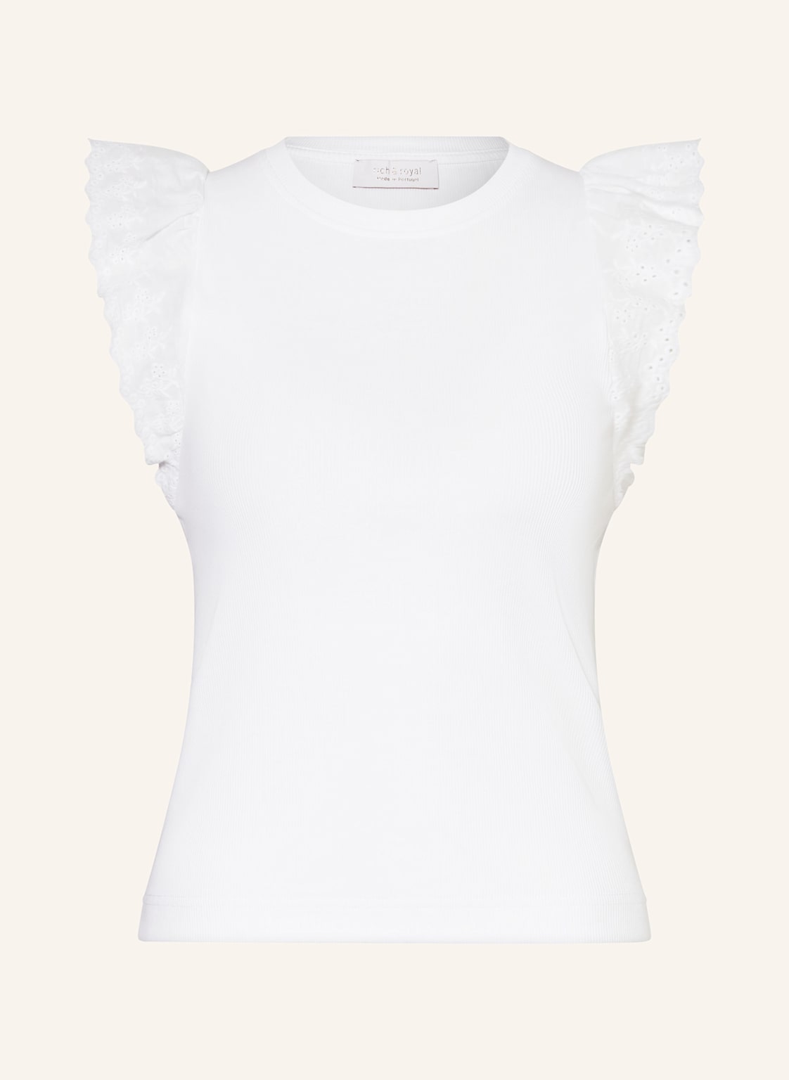 Rich & Royal Top Mit Lochspitze weiss Rich & Royal Top Mit Lochspitze weiss von Rich & Royal