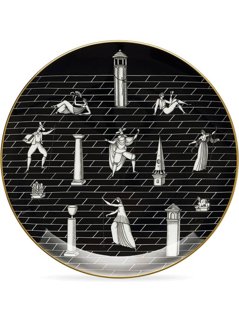 GINORI 1735 Passeggiata Archeologica wall plate (33cm) - Black von GINORI 1735