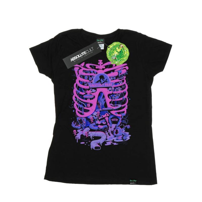 Rick And Morty - Anatomy Park TShirt, für Damen, Schwarz, Größe L von Rick And Morty