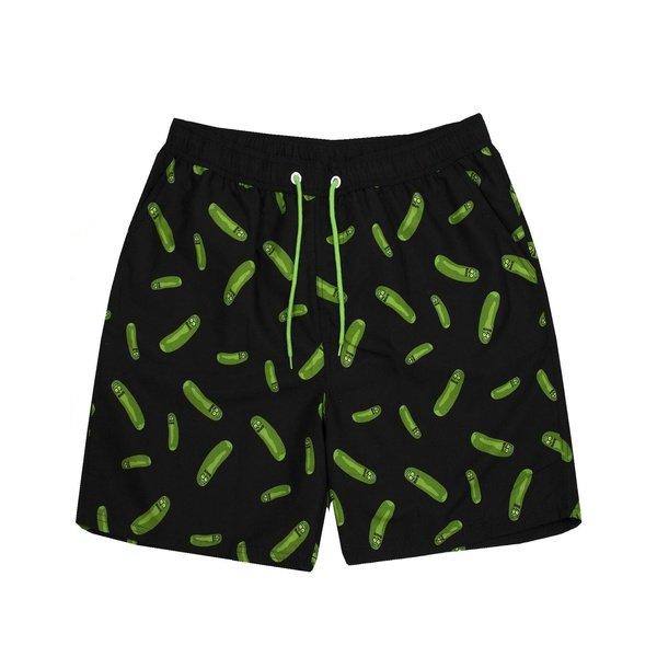 Badeshorts Herren Schwarz L von Rick And Morty