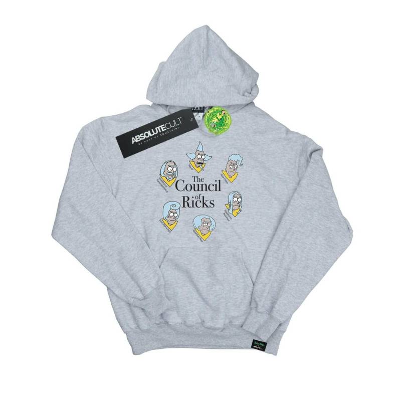 Council Of Ricks Kapuzenpullover Damen Grau L von Rick And Morty