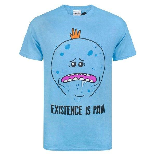 Rick And Morty - Meeseeks Existence Is Pain TShirt, für Herren, Blau, Größe S von Rick And Morty