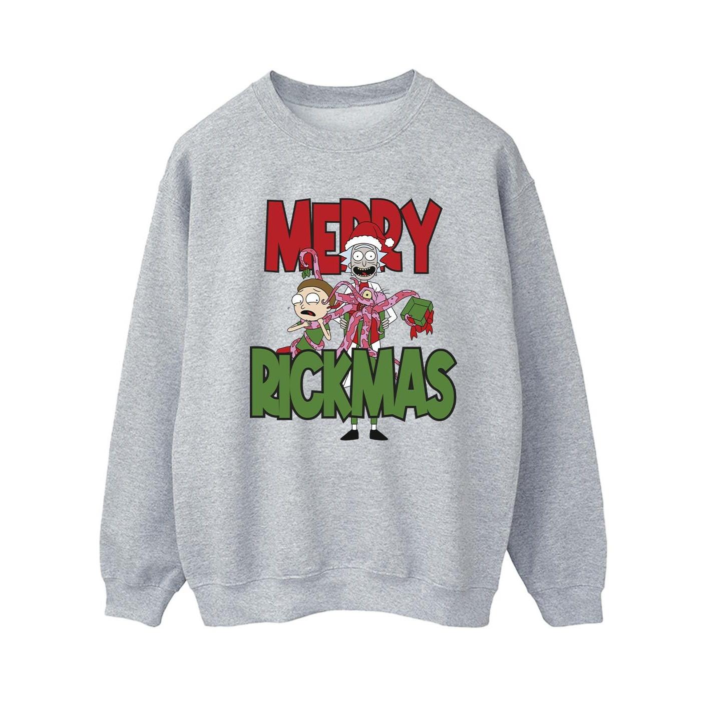 Merry Rickmas Sweatshirt Damen Grau L von Rick And Morty