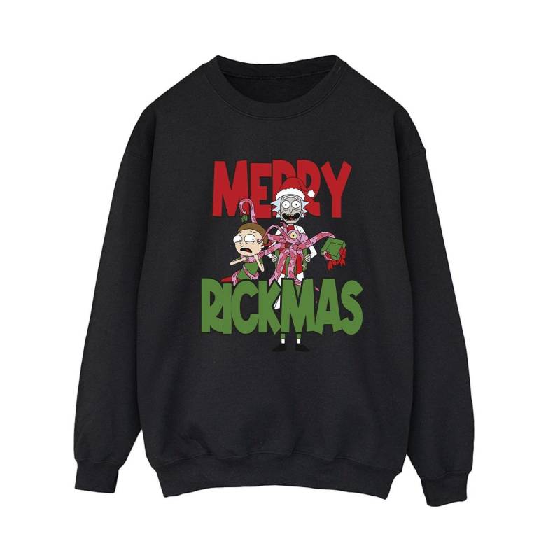 Rick And Morty - Merry Rickmas Sweatshirt, für Damen, Schwarz, Größe S von Rick And Morty