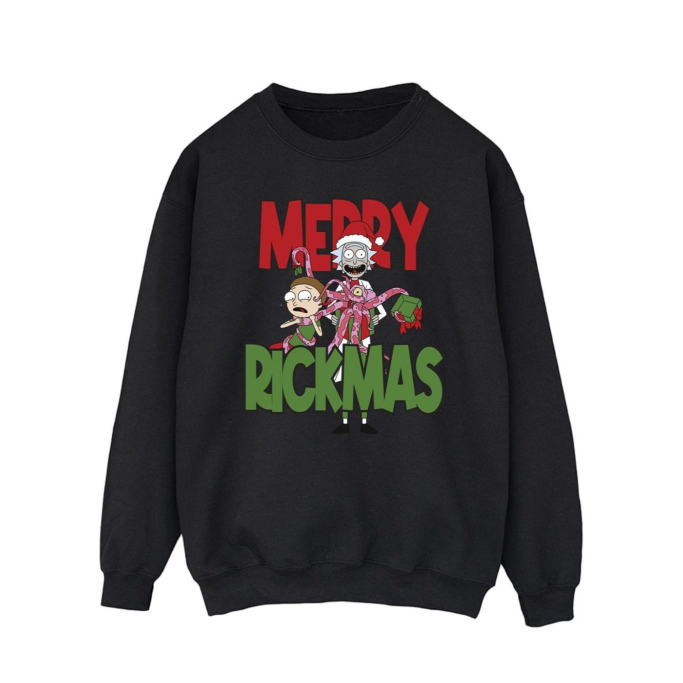 Rick And Morty - Merry Rickmas Sweatshirt, für Herren, Schwarz, Größe 3XL von Rick And Morty