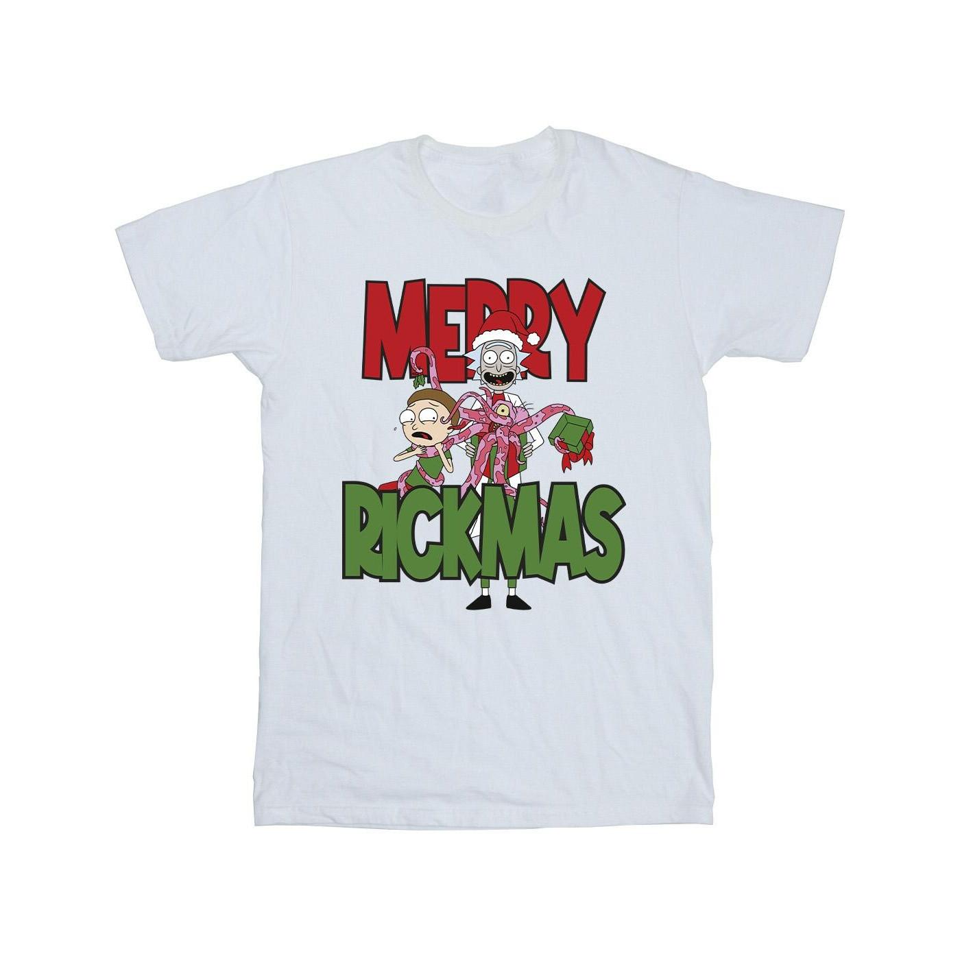Merry Rickmas Tshirt Herren Weiss XL von Rick And Morty