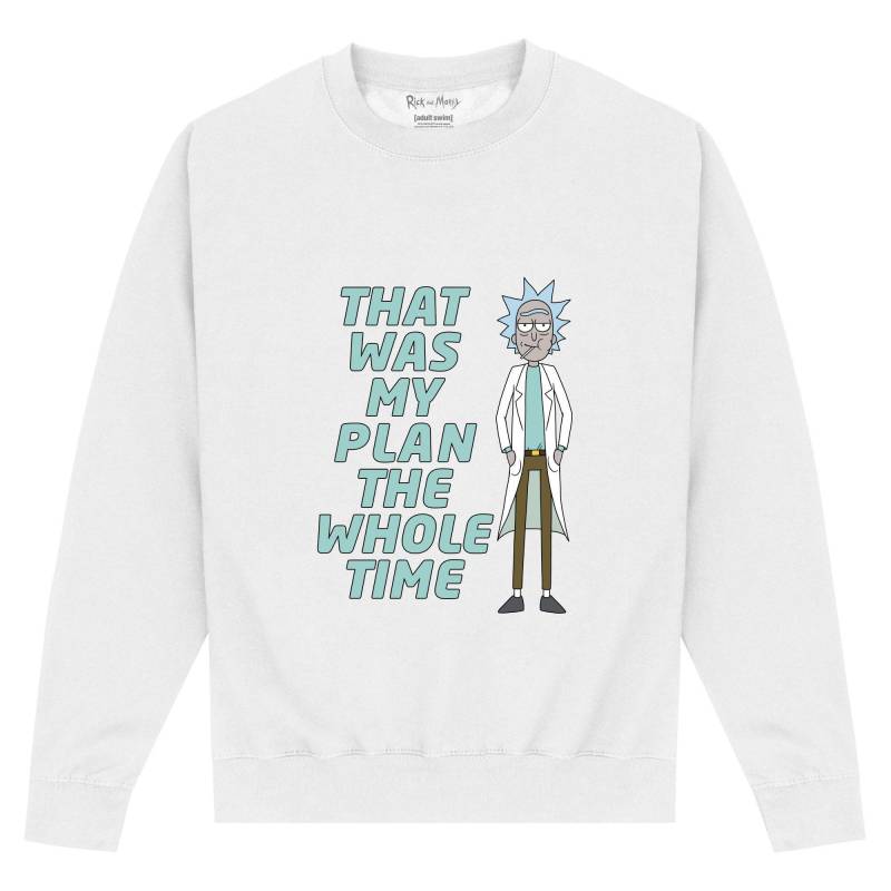 Rick And Morty - My Plan Sweatshirt, für Damen, Weiss, Größe M von Rick And Morty