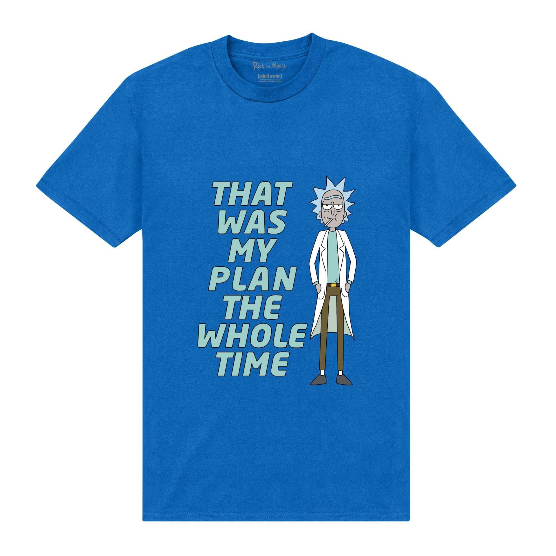 My Plan Tshirt Herren Königsblau 4XL von Rick And Morty