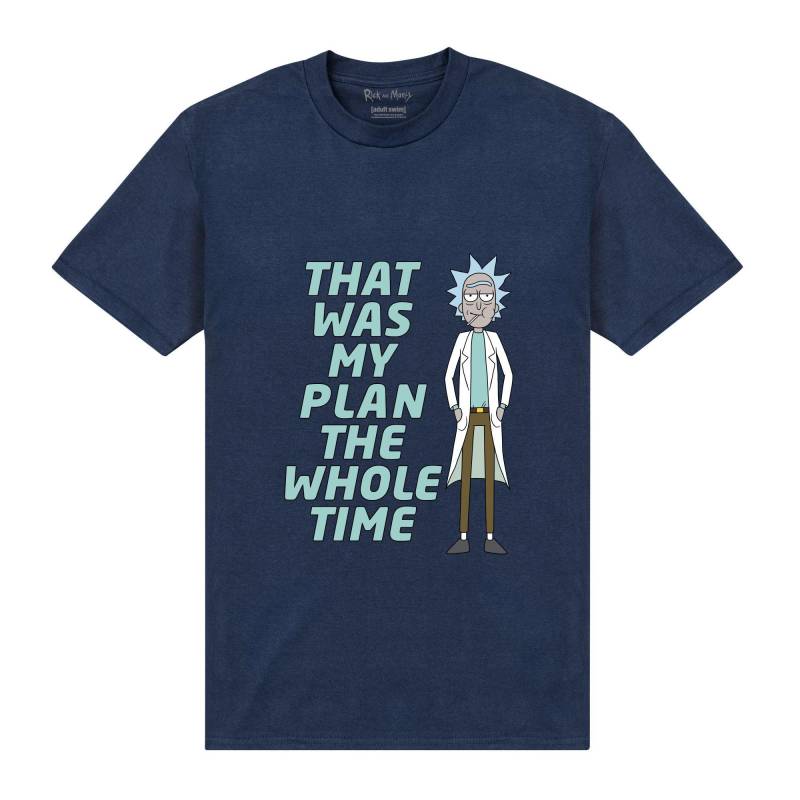 My Plan Tshirt Herren Marine 4XL von Rick And Morty