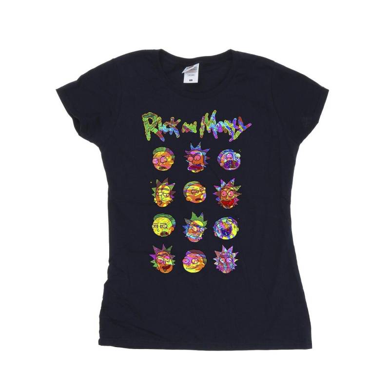 Rick And Morty - TShirt, für Damen, Marine, Größe L von Rick And Morty