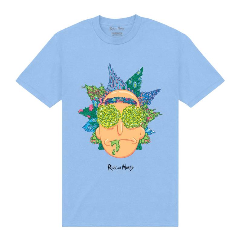 Tshirt Herren Hellblau XL von Rick And Morty