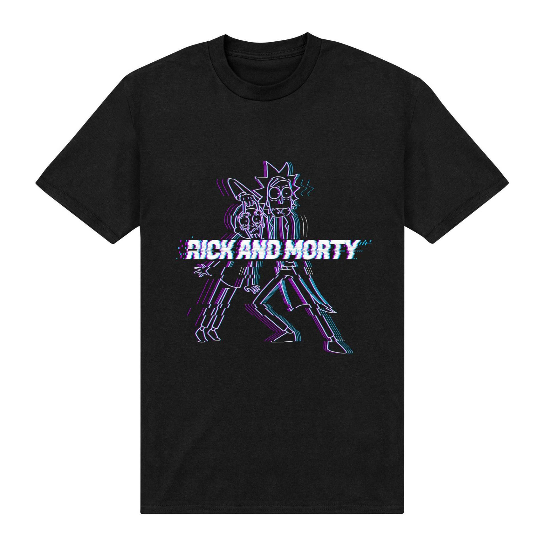 Tshirt Herren Schwarz 3XL von Rick And Morty