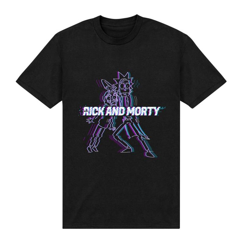 Rick And Morty - TShirt, für Herren, Schwarz, Größe L von Rick And Morty