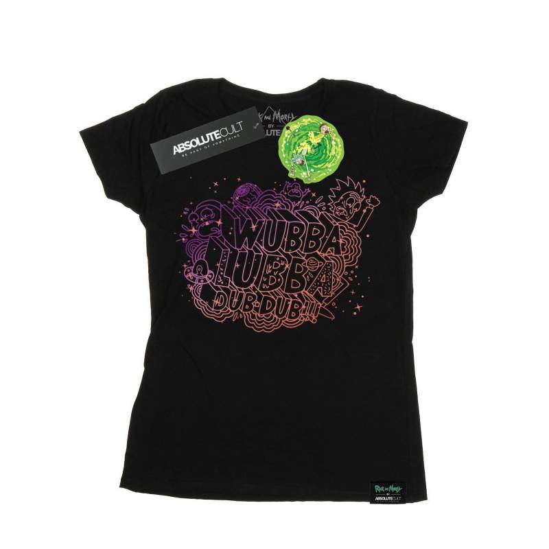 Rick And Morty - Wubba Lubba TShirt, für Damen, Schwarz, Größe M von Rick And Morty